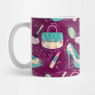 Beauty Craze Cosmetics Pattern Mug